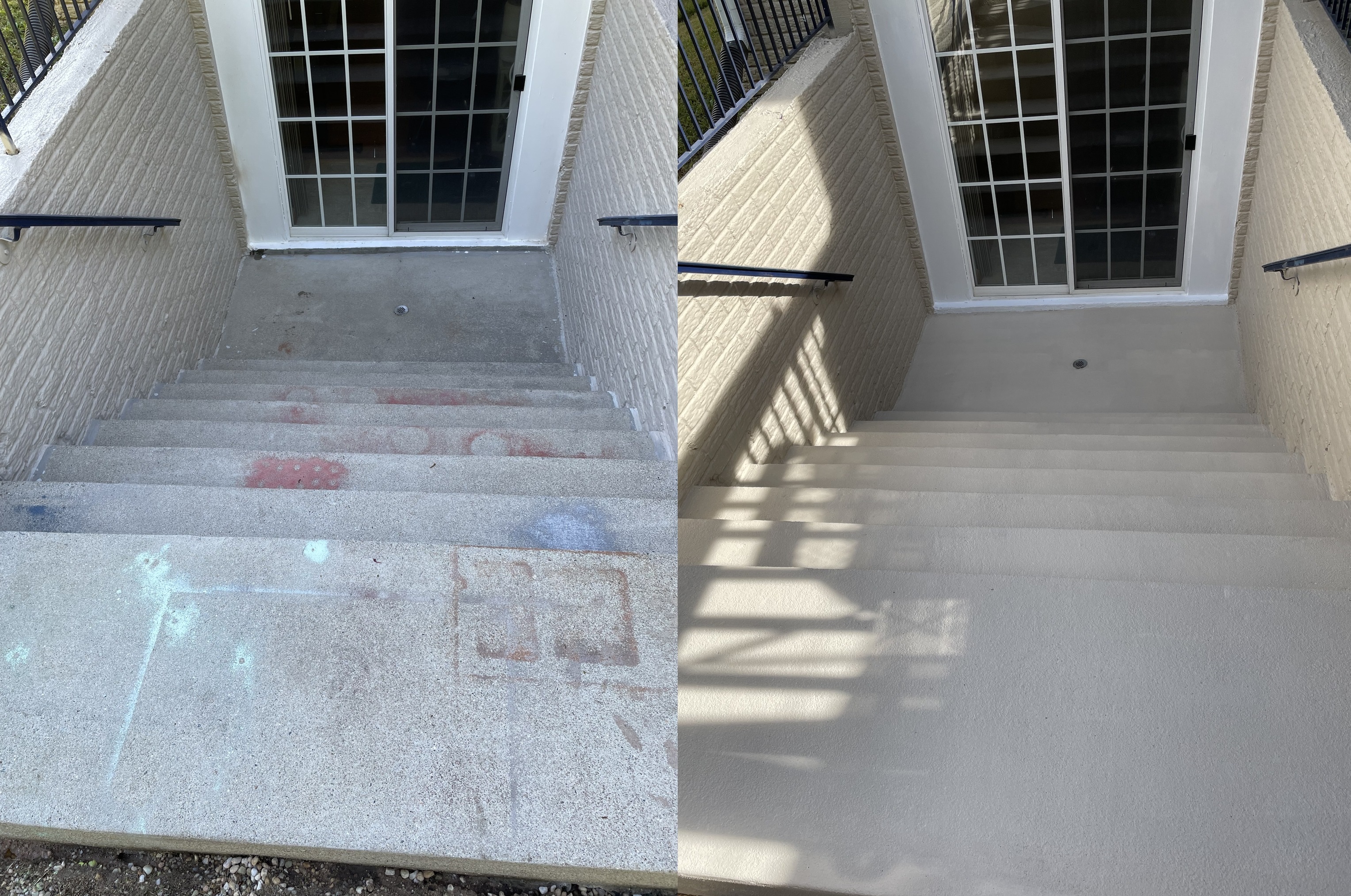 Stairs bfore and after